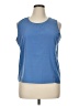 Investments 100% Polyester Blue Sleeveless Top Size 16 - photo 1