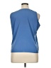Investments 100% Polyester Blue Sleeveless Top Size 16 - photo 2