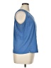 Investments 100% Polyester Blue Sleeveless Top Size 16 - photo 4