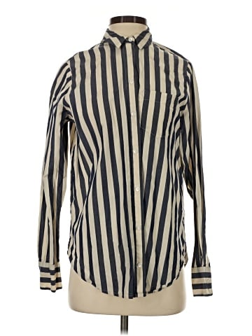 Madewell Tunic Shirt in Hampden Stripe (view 1)