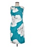 Calvin Klein Graphic Teal Cocktail Dress Size 8 - photo 1