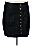 Bishop + Young 100% Polyester Black Faux Leather Skirt Size M - photo 1