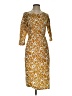 Moyabo Print Yellow Casual Dress Size S - photo 1