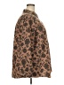 Roaman's Animal Print Brown Long Sleeve Button-Down Shirt Size 24W - photo 4