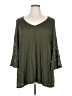 Status by Chenault Green 3/4 Sleeve Top Size 1X - photo 1
