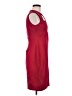 Cache Solid Burgundy Cocktail Dress Size 6 - photo 4