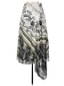 Ted Baker London 100% Polyester Paisley Gray Casual Skirt Size 4 (1) - photo 1