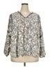 Old Navy Gray 3/4 Sleeve Blouse Size XXL - photo 1