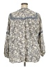 Old Navy Gray 3/4 Sleeve Blouse Size XXL - photo 2