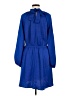 2 Hearts 100% Polyester Solid Blue Casual Dress Size L - photo 2