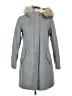 Cole Haan 100% Wool Gray Wool Coat Size 4 - photo 1