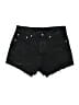Levi's 100% Cotton Hearts Black Denim Shorts Size 30 waist - photo 1