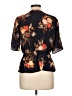 Blue Rain 100% Polyester Black Short Sleeve Blouse Size L - photo 2