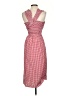 Trendyol 100% Polyester Checkered-gingham Red Casual Dress Size 3 - photo 2