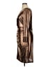 Calvin Klein 100% Polyester Metallic Brown Cocktail Dress Size 16 - photo 5