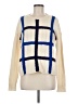 Lord & Taylor Checkered-gingham Ivory Wool Pullover Sweater Size L - photo 1