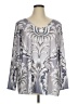 Sakurafina Silver 3/4 Sleeve T-Shirt Size 1X - photo 1