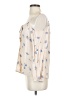 Line & Dot Tan Long Sleeve Blouse Size S - photo 5