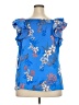 Liz Claiborne 100% Polyester Blue Sleeveless Blouse Size XXL - photo 2