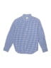 Crewcuts 100% Cotton Checkered-gingham Blue Long Sleeve Button-Down Shirt Size 12 - photo 1