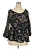 Le Lis 100% Polyester Green 3/4 Sleeve Blouse Size 2X - photo 1
