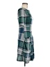 En Focus Studio Plaid Teal Casual Dress Size 6 - photo 4
