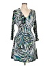 Guess Print Silver Cocktail Dress Size 10 (estimated) - photo 1