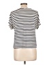 Green Envelope Stripes Ivory Short Sleeve Turtleneck Size L - photo 2