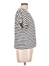 Green Envelope Stripes Ivory Short Sleeve Turtleneck Size L - photo 4
