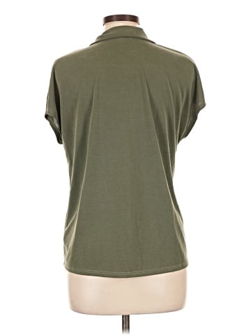 Green Envelope Short Sleeve Blouse (view 2)
