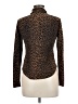 LA Movers 100% Polyester Animal Print Brown Long Sleeve Blouse Size M - photo 2