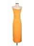 Zara Solid Orange Casual Dress Size S - photo 1