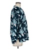 Carve Designs Floral Blue Long Sleeve Blouse Size M - photo 4