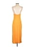 Zara Solid Orange Casual Dress Size S - photo 2