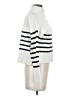 DKNY Jeans Stripes White Turtleneck Sweater Size S - photo 4