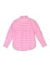Crewcuts Checkered-gingham Pink Long Sleeve Button-Down Shirt Size 10 - photo 1