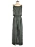 Assorted Brands 100% Silk Solid Gray Jumpsuit Size S - photo 1