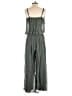 Assorted Brands 100% Silk Solid Gray Jumpsuit Size S - photo 2