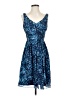 J.Crew Paisley Blue Cocktail Dress Size 4 - photo 1