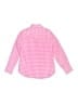 Crewcuts Checkered-gingham Pink Long Sleeve Button-Down Shirt Size 10 - photo 2