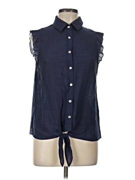 Parallel Skies Sleeveless Button Down Shirt
