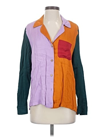 FARM Rio for Anthropologie Long Sleeve Button-Down Shirt (view 1)