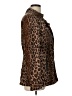 Dots 100% Cotton Animal Print Brown Coat Size L - photo 4