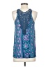 Akemi + Kin 100% Cotton Blue Sleeveless Blouse Size S - photo 2