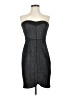 Aqua Metallic Gray Cocktail Dress Size 4 - photo 1
