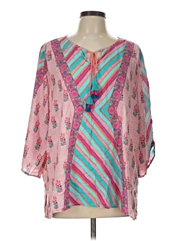 Tolani 3/4 Sleeve Blouse (view 1)