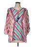Tolani 100% Modal Pink 3/4 Sleeve Blouse Size L - photo 1