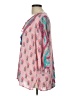 Tolani 100% Modal Pink 3/4 Sleeve Blouse Size L - photo 5