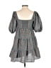 WAYF Plaid Blue Casual Dress Size S - photo 2