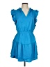 Steve Madden 100% Polyester Solid Blue Casual Dress Size M - photo 1